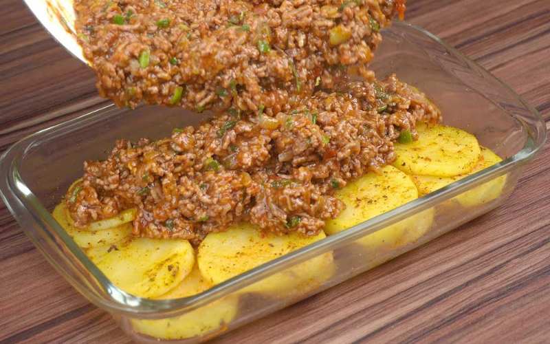 Receita de Carne Moída e Batatas