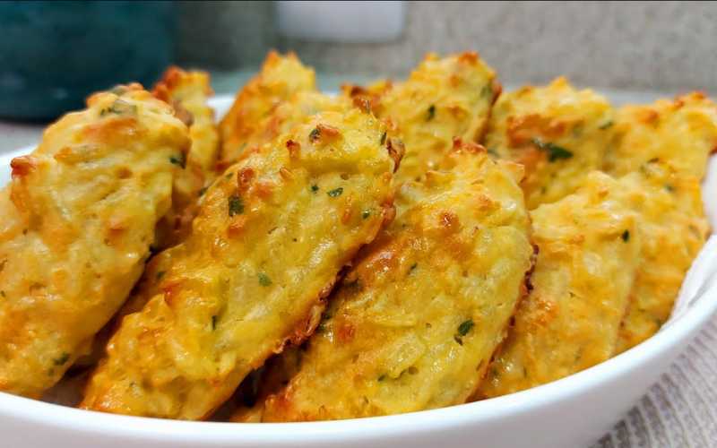 Bolinho de Arroz Assado com Creme de Leite