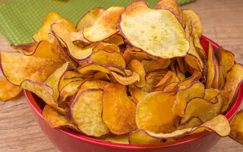 Chips de Batata Doce na Airfryer